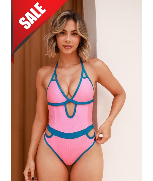 MAIÔ TEXTURIZADO BLOQUINHO FEBELA ROSA