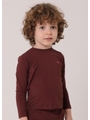 CAMISA INFANTIL DE PROTEÇÃO UV MARROM - 1
