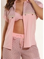 SAÍDA DE PRAIA CONJUNTO CAMISA E SHORT ROSE COLEÇÃO CELEBRATION - 3