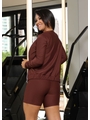 JAQUETA FITNESS MARROM COLEÇÃO FEBELA MOVE - 2