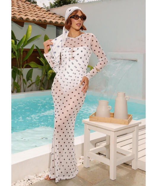 SAÍDA DE PRAIA LONGA NO TULE BRANCA COLEÇÃO PÉTIT POÁ