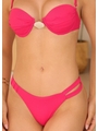 BIQUÍNI MEIA TAÇA CONCHA CALCINHA ASA DELTA ROSA COLEÇÃO COLOR BEACH - 3