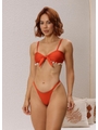 BIQUÍNI TOP PÉROLAS CALCINHA FIO DUPLO TERRACOTA COLEÇÃO FUNDO DO MAR - 1