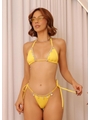 BIQUÍNI CORTININHA GRIPIR CALCINHA DE AMARRAR AMARELO COLEÇÃO PUNTA CANA - 1