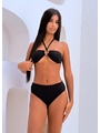 BIQUÍNI TOP ARGOLA CALCINHA TALA PRETO COLEÇÃO SARDENHA - 1
